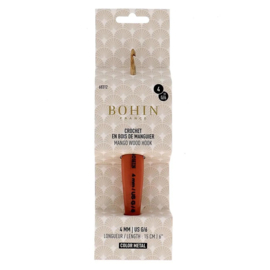 Bohin Haaknaald mangohout 4,0mm