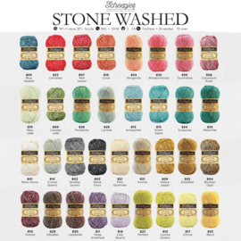 Alle 36  kleuren Stonewashed