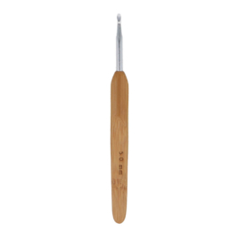 Opry haaknaald 5,0mm met houten/bamboo greep