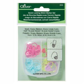Clover   stitch markers, steekmarkeerders in doosje