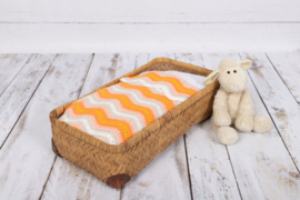 Durable Ripple Blanket Orange