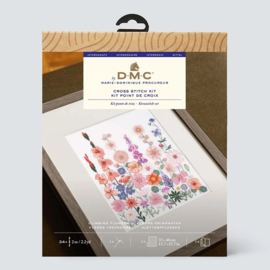 DMC Kruissteek kit klimbloemen 31x24,7cm
