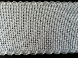 Restyle Aida borduurband 5 cm breed wit