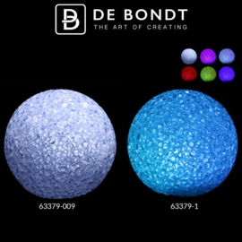 LED lichtbal - lichtbol 8cm witte bol met Multi kleuren