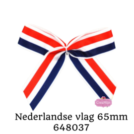 Strikje Nederlandse vlag 65mm