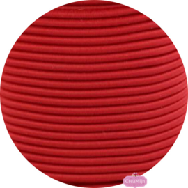 Koordelastiek 3mm Rood