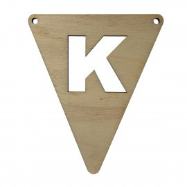 Houten vlagletter K