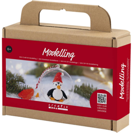 Mini Hobbyset Kerstbal - Boetseren Pinguin