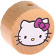 Houten kraal rond ''Hello Kitty'' blank ''babyproof''