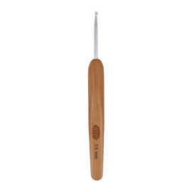 Opry haaknaald 3,5mm met houten/bamboo greep