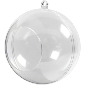 Deco bal doorsnee 8cm met opening van 4,5 cm