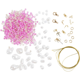Hobbyset Sieraden - halskettingen en oorbellen met waskralen