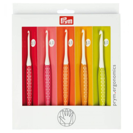 Prym ergonomics wolhaaknaaldenset 5 naalden (3,5 - 4 - 4,5 - 5- 6mm)