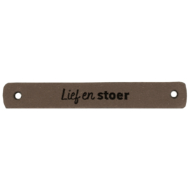 Durable leren aannaaibandje 7x1 cm - Lief en stoer per 2 stuks