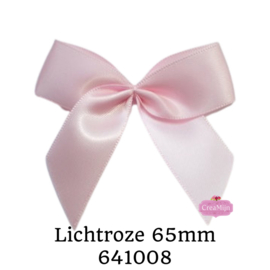 Strikje Licht Roze 65mm