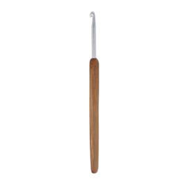Opry haaknaald 5,0mm met houten/bamboo greep
