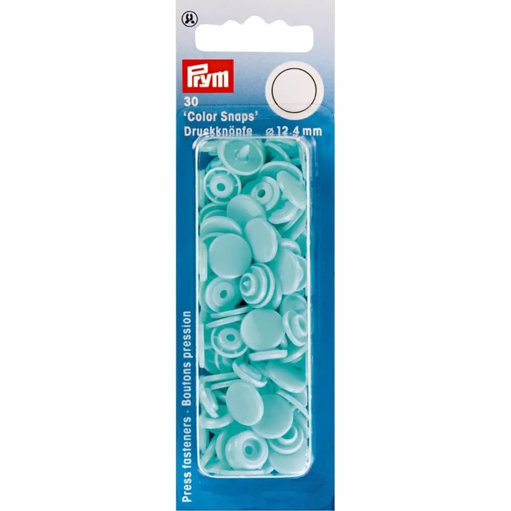 Kamsnaps Prym rond 12,4mm Licht Turqoise
