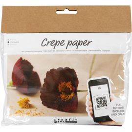 Mini Hobbyset Crepepapier Klaprozen