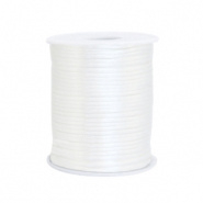 Satijnkoord 1,5mm  Ivory wit