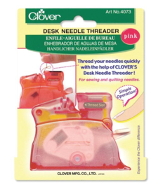 Draaddoorhaler clover Desk Needle Threader  Pink