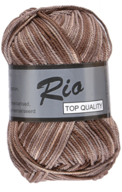 Lammy Yarns Rio katoen multi kleur 633 bruintint mengeling