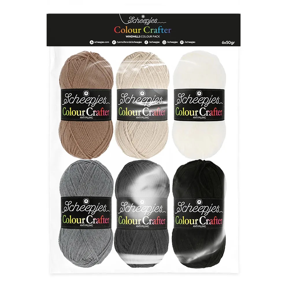Scheepjes Colour Crafter colour pack 6x 50gr - Windmills