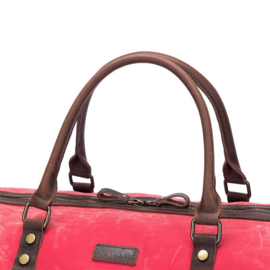 Della Q Canvas Weekendtas rood