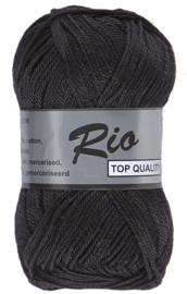 Lammy Yarns Rio katoen 001 Zwart