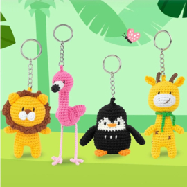 Anchor Mini amigurumi haak kit - sleutelhanger Nijlpaard