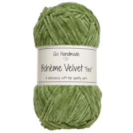 Go Handmade Bohème Velvet Fine - Peridot Green - 17616