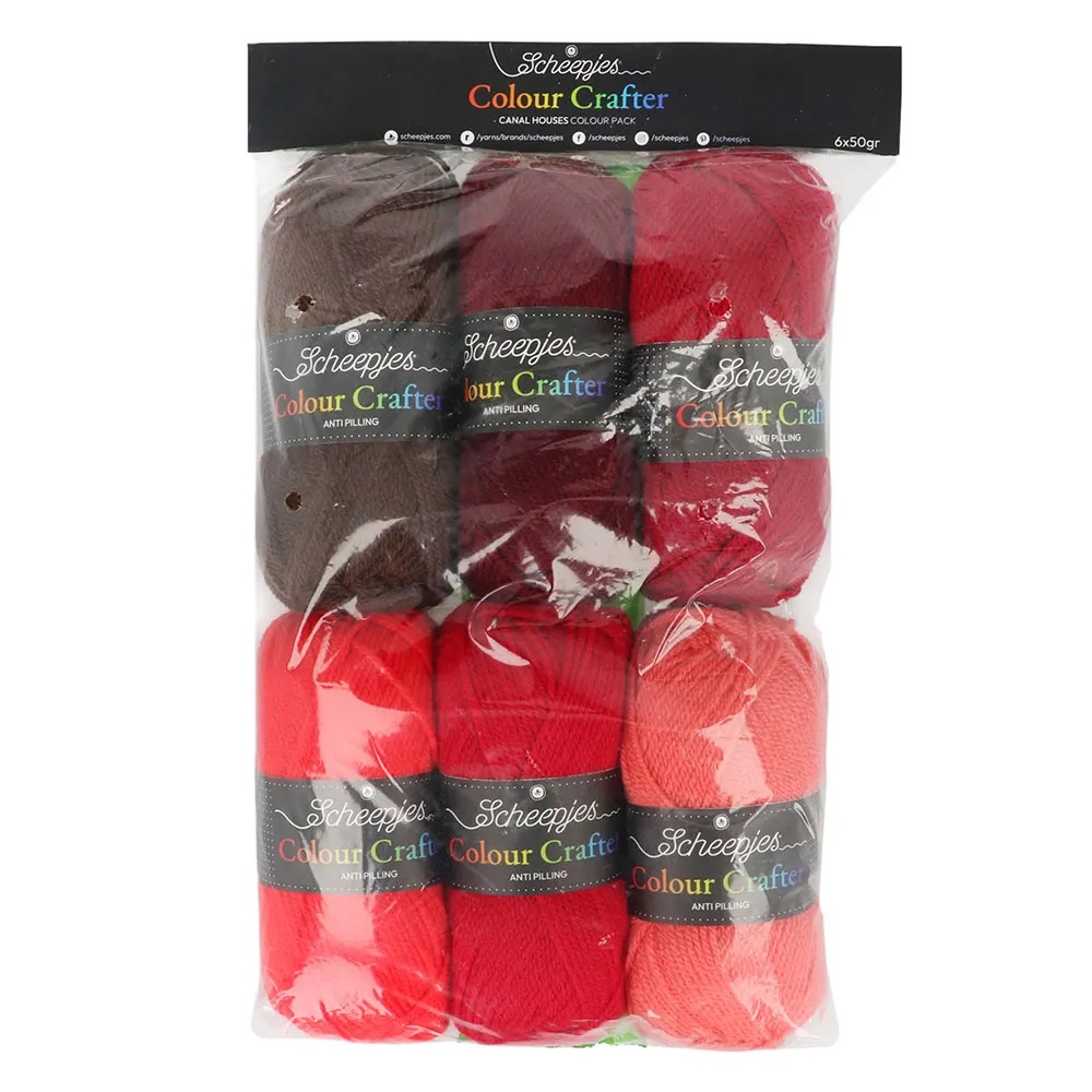 Scheepjes Colour Crafter colour pack 6x 50gr - Canal Houses