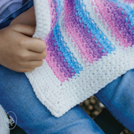Pakket voor Durable Velvet deken: Happy Unicorn Stripes Blanket