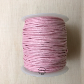 Wax koord 2 mm Roze