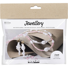 Hobbyset Sieraden - halskettingen en oorbellen met waskralen