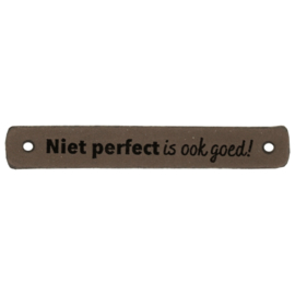 Durable leren aannaaibandje 7x1 cm - Niet perfect is ook goed! per 2 stuks