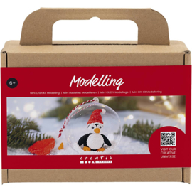 Mini Hobbyset Kerstbal - Boetseren Pinguin