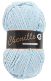 Chenille 6 -Lammy Yarns 011 Lichtblauw