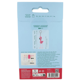 Anchor Mini amigurumi haak kit - sleutelhanger Flamingo