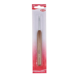 Opry haaknaald 4,0mm met houten/bamboo greep