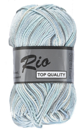 Lammy Yarns Rio katoen multi kleur 622 offwhite/grijs/icebluegreen mengeling