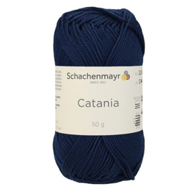 Catania katoen 124  Marine/ donkerblauw