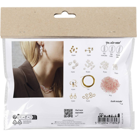 Hobbyset Sieraden - halskettingen en oorbellen met waskralen