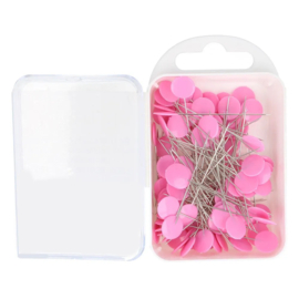 Bohin kopspelden rond 42x0,55mm fuchsia - 1x100st