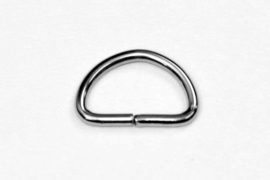 D-ring 25mm - zilverkleurig
