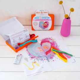 Pony only kruissteek design kit Heart