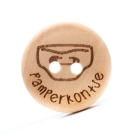 Durable Houten knopen: Pamperkontje 20mm -4 stuks-