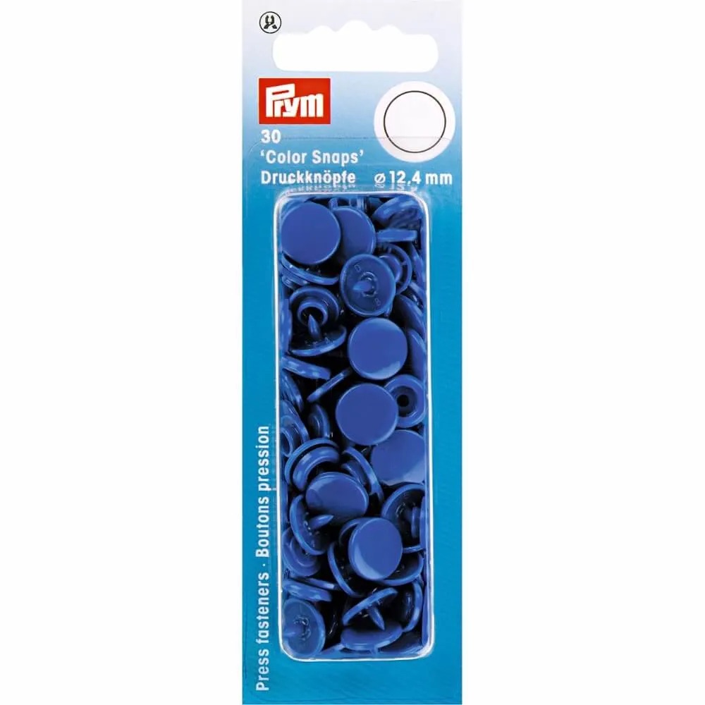 Kamsnaps Prym rond 12,4mm Blauw