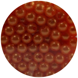 30 Parelkralen acryl Oranje - 8mm