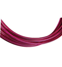 Alu draad - aluminiumdraad 1mm -fuchsia -5mtr