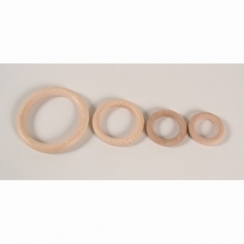 Houten beuken ring  70mm x 10mm